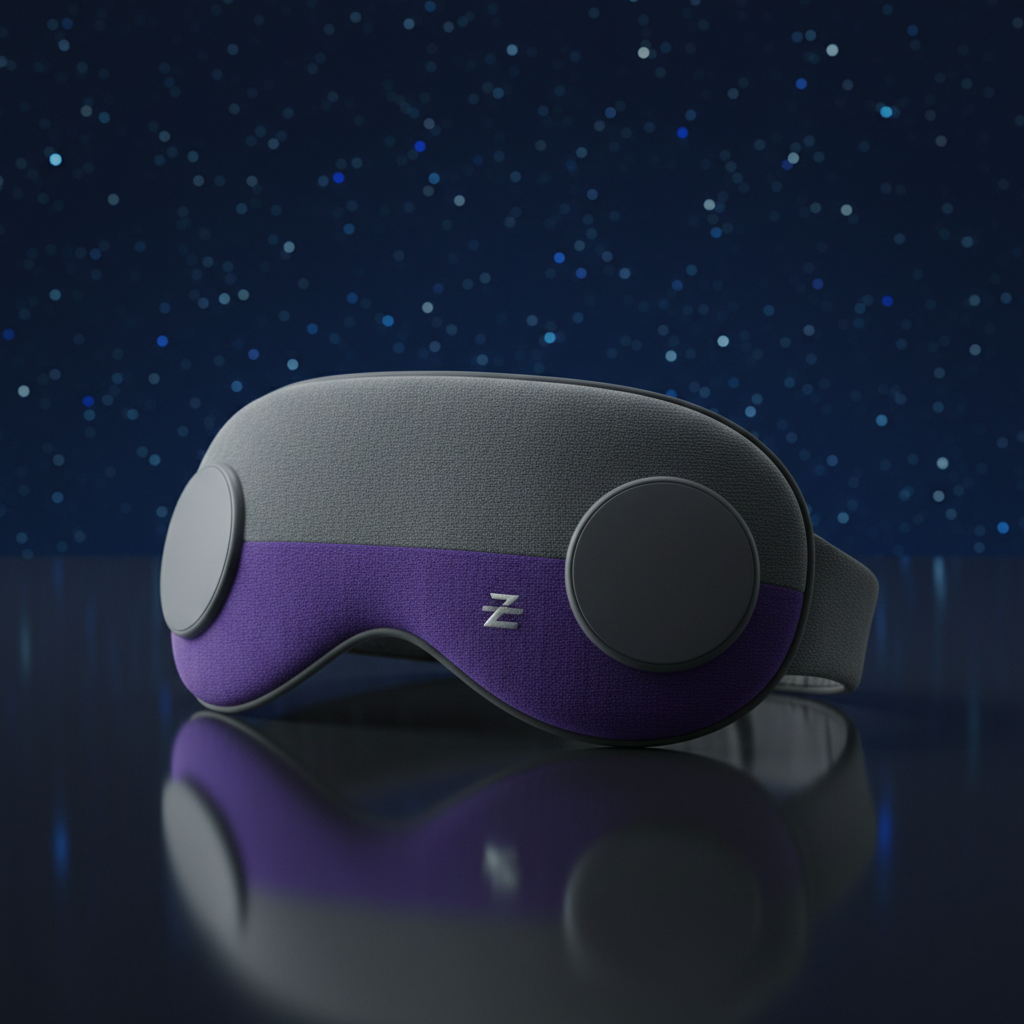 Masque sommeil Bluetooth - fond nuit étoilée