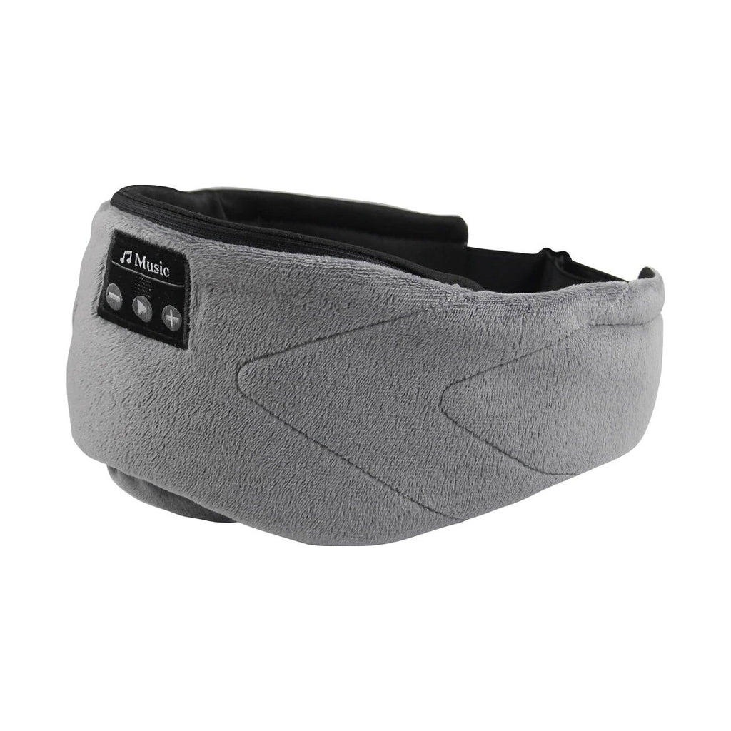 Masque de sommeil Bluetooth Somnia gris, bandeau en tissu avec haut-parleurs plats intégrés